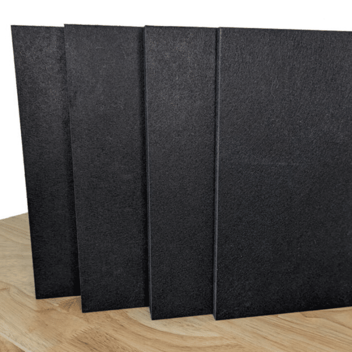 black acoustic panels